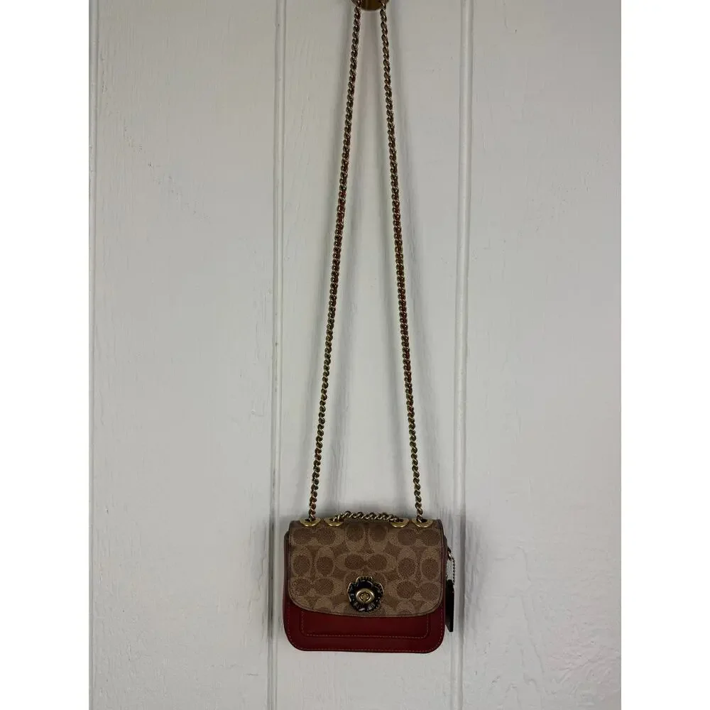Coach Women's Coated Canvas Signature Madison Shoulder Bag - Tan Rust